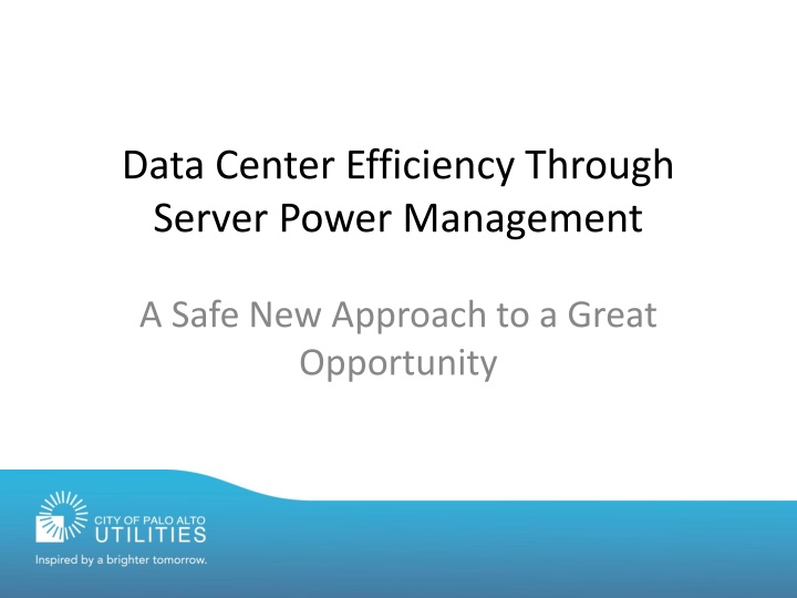 data center efficiency through server power n.w