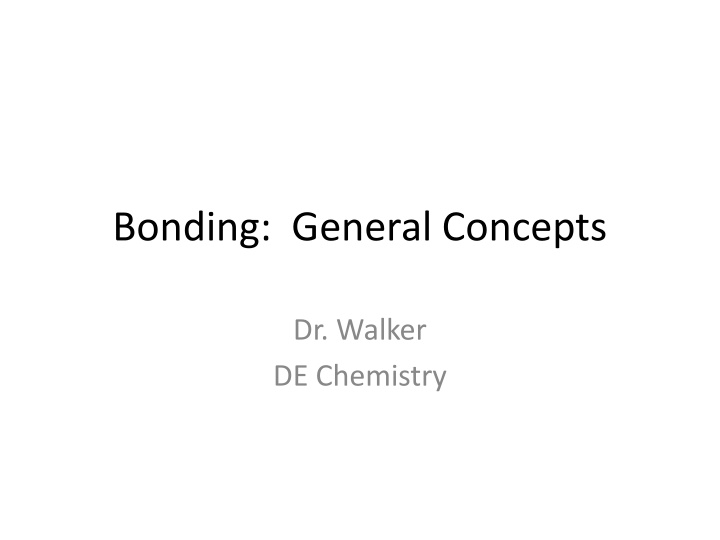 bonding general concepts n.w