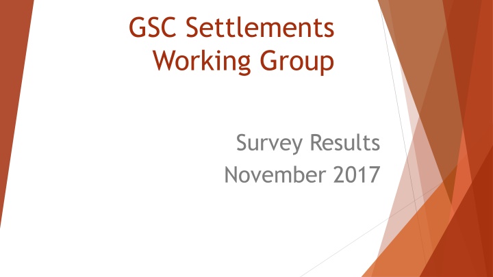 gsc settlements working group n.w