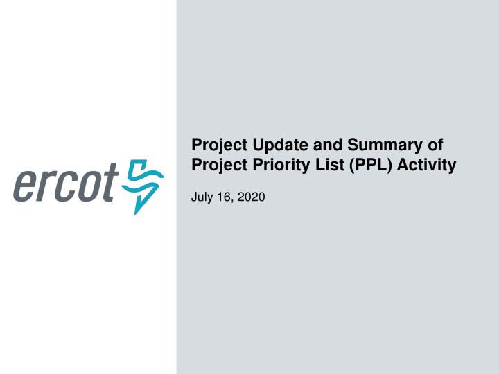 project update and summary of project priority n.w