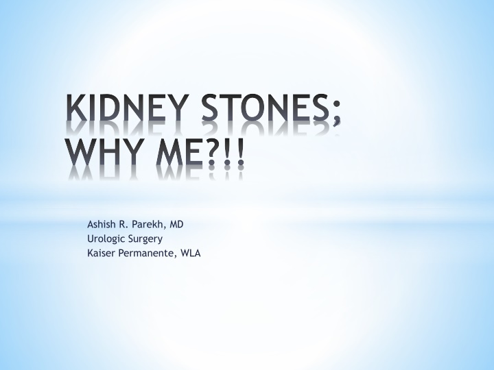 Kidney Stones and Their Causes