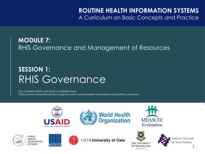 routine health information systems a curriculum n.w
