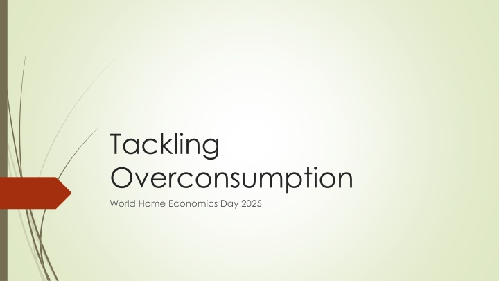 tackling overconsumption world home economics n.w