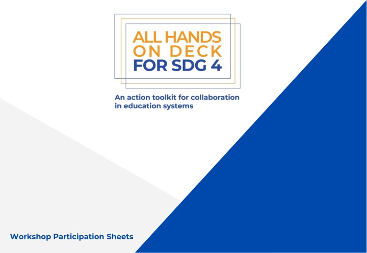 Worksheet for Workshop Participation