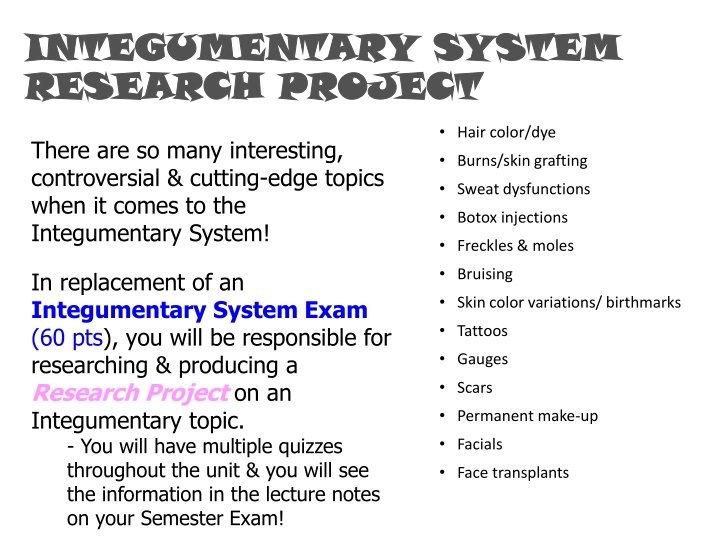 Hair Color and Dye Research Project