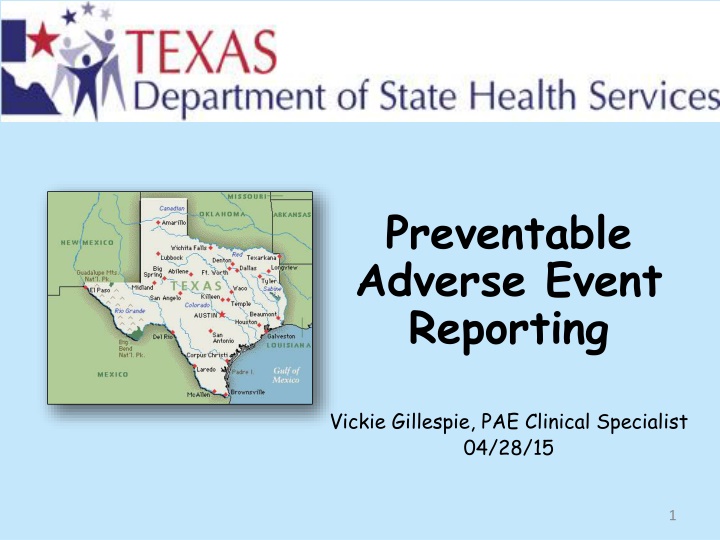 Preventable Adverse Event Reporting Overview