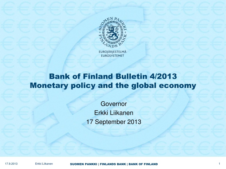 bank of finland bulletin 4 2013 monetary policy n.w