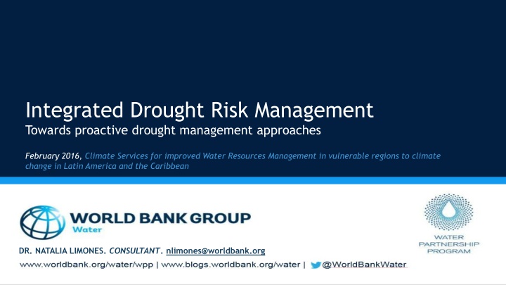 integrated drought risk management towards n.w