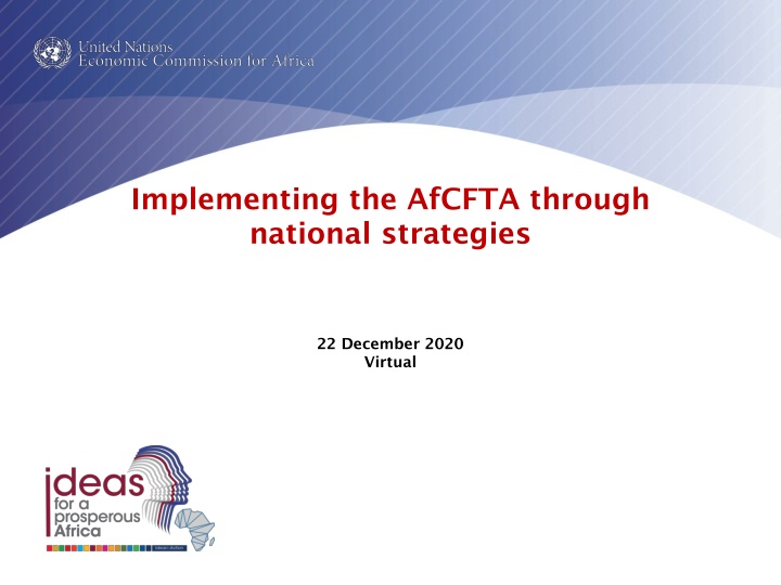 Implementing AfCFTA Through National Strategies