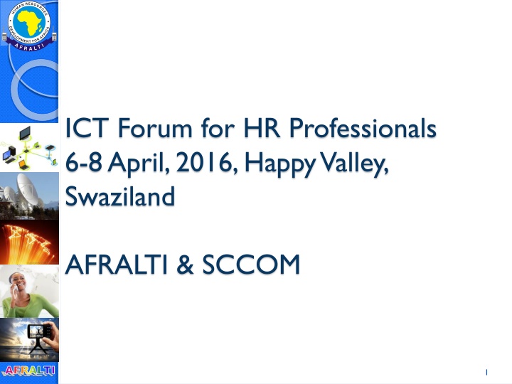 ICT Forum for HR Professionals in Swaziland, 6-8 April 2016