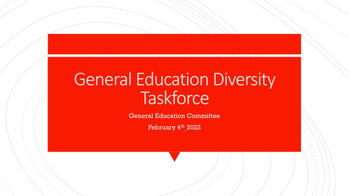 general education diversity taskforce general n.w