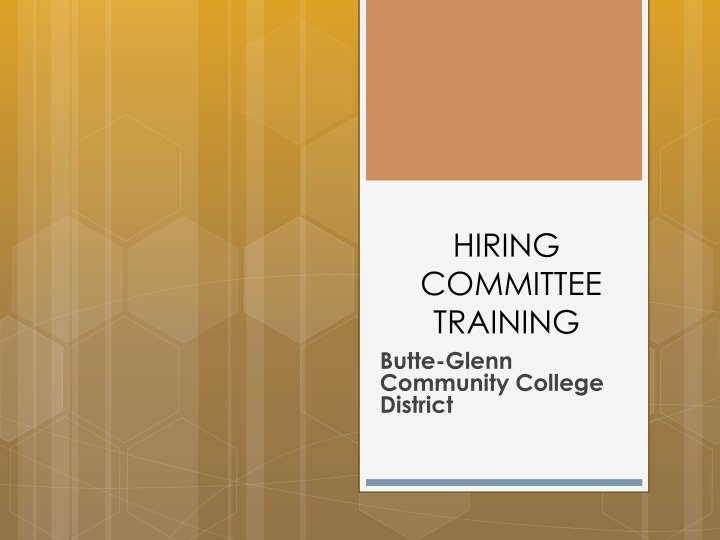 hiring committee training butte glenn community n.w