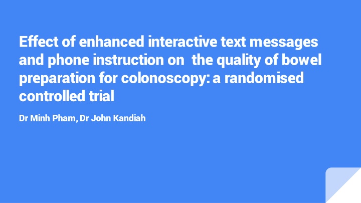 effect of enhanced interactive text messages n.w