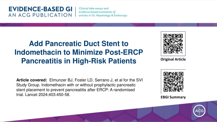 Pancreatic Duct Stent in Minimizing Post-ERCP Pancreatitis