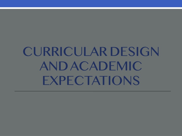 Enhancing Academic Expectations through Andean Studies