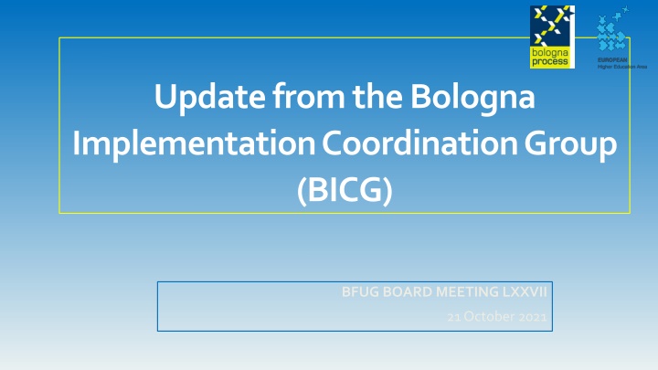 Bologna Implementation Coordination Group Composition