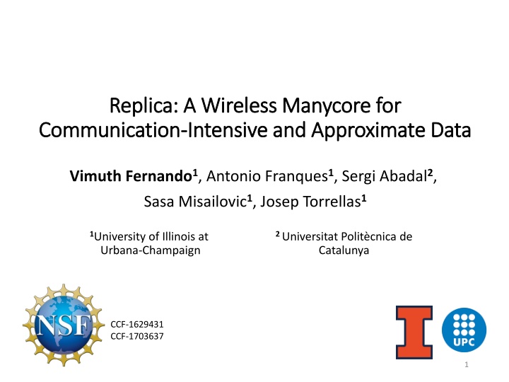replica a wireless manycore for replica n.w