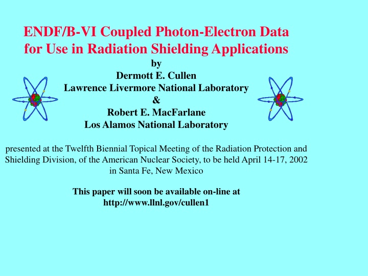 endf b vi coupled photon electron data n.w