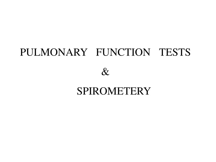 pulmonary function tests n.w