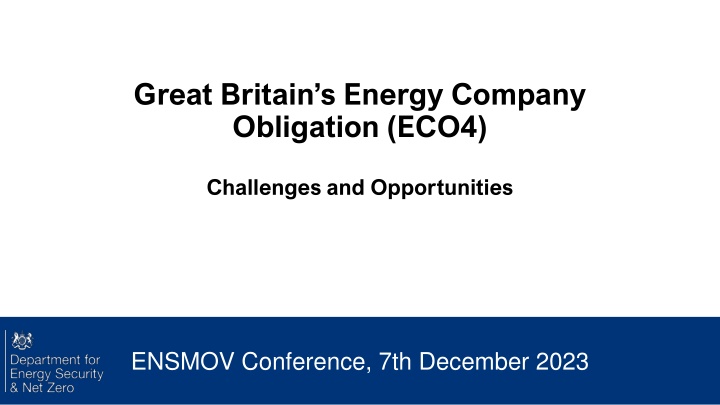 great britain s energy company obligation eco4 n.w
