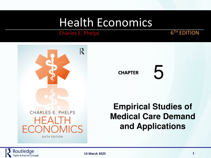 Studies of Medical Care Demand Elasticities