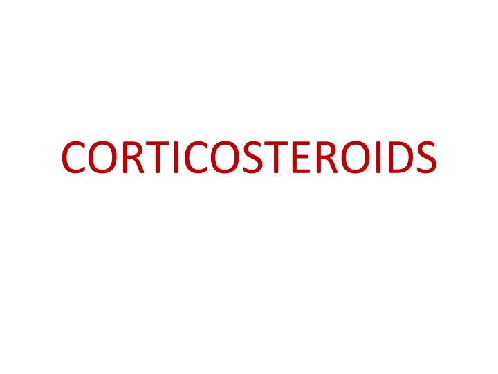 corticosteroids n.w