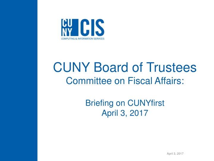 cuny board of trustees committee on fiscal affairs n.w