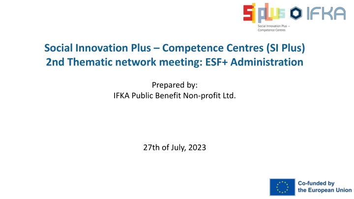 social innovation plus competence centres si plus n.w