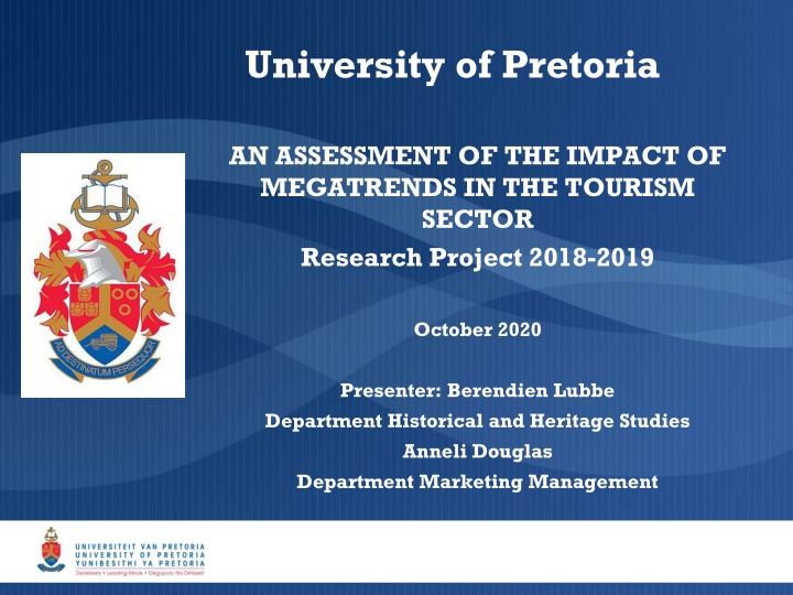 Impact Analysis of Megatrends in South African Tourism Sector