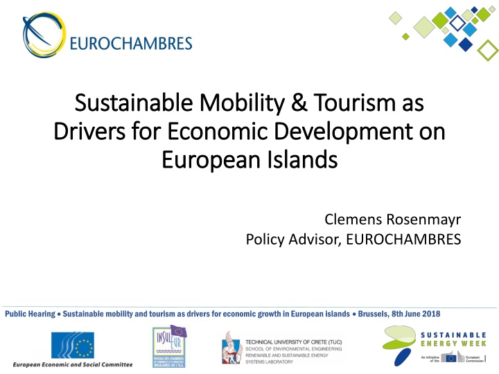Sustainable Mobility & Tourism as Drivers for Economic Development in European Islands