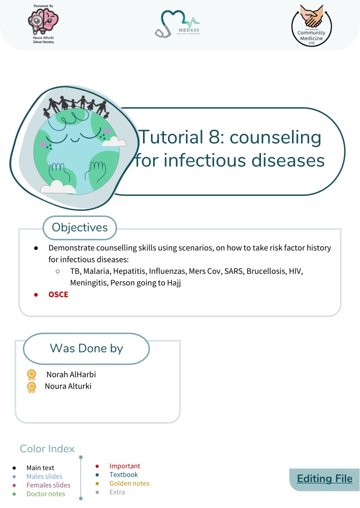 tutorial 8 counseling for infectious diseases n.w