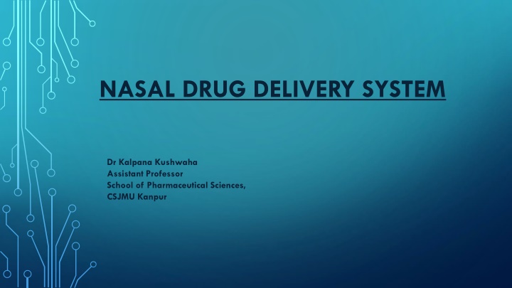 nasal drug delivery system n.w