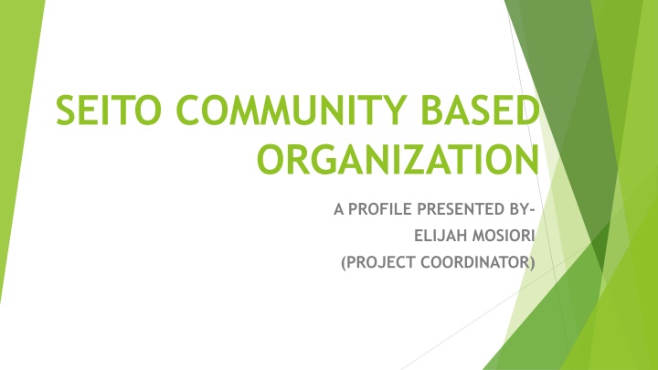 seito community based organization n.w