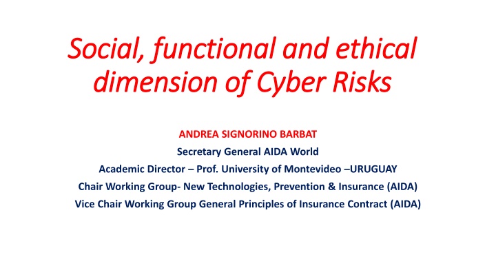 Social, Functional and Ethical Dimensions of Cyber Risks