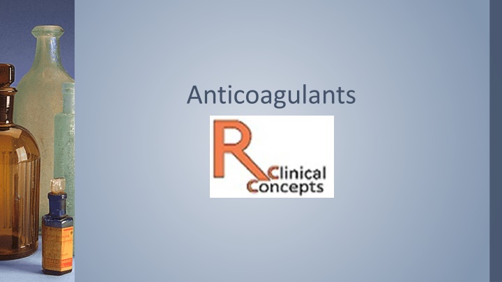 anticoagulants n.w