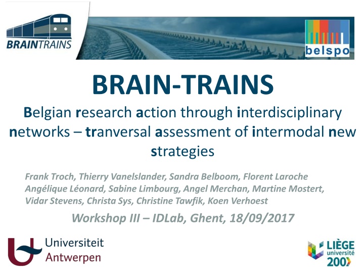 brain trains b elgian r esearch a ction through n.w