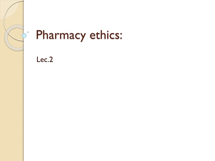 pharmacy ethics n.w
