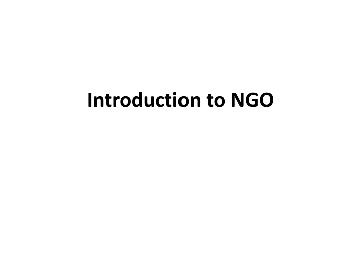 introduction to ngo n.w