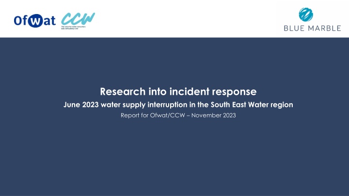 Research into incident response