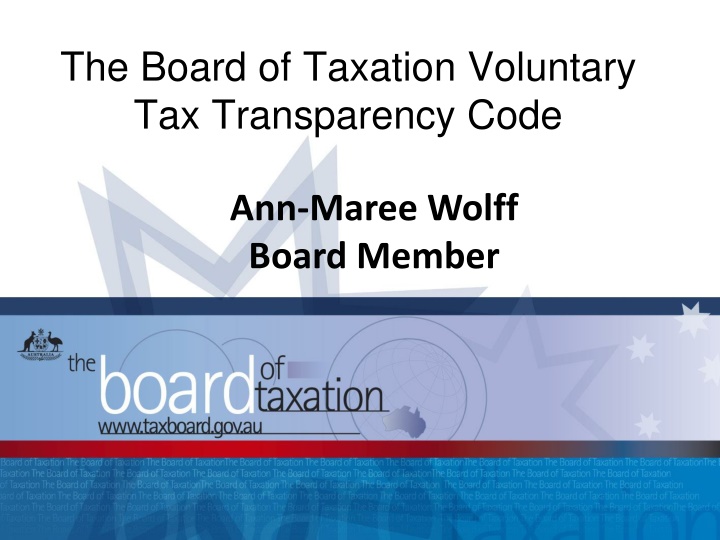 Developing Tax Transparency Code