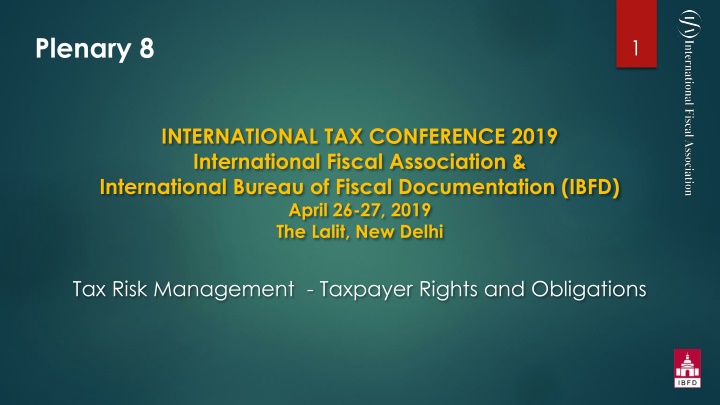 International Tax Conference 2019: Taxpayer Rights & Obligations