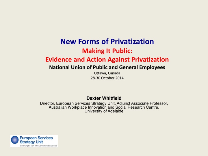 new forms of privatization making it public n.w