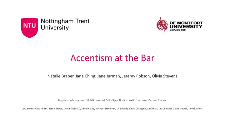 Accentism at the Bar