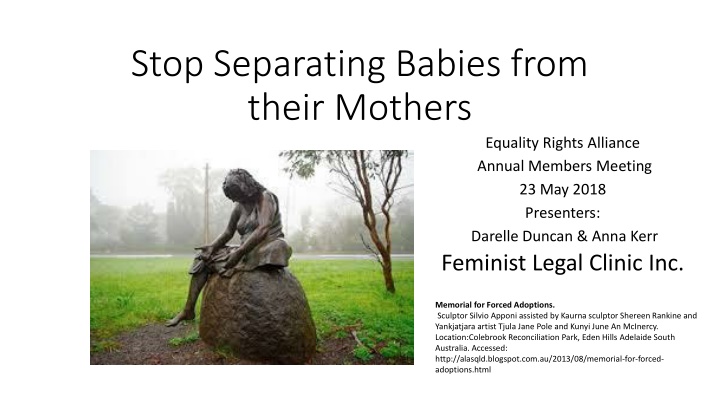 stop separating babies from their mothers n.w