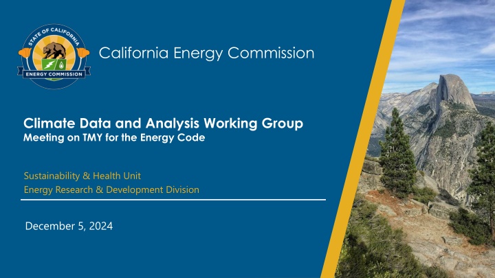 California Energy Commission Research & Development Presentation