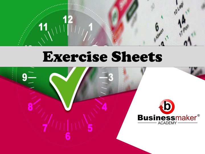 exercise sheets n.w