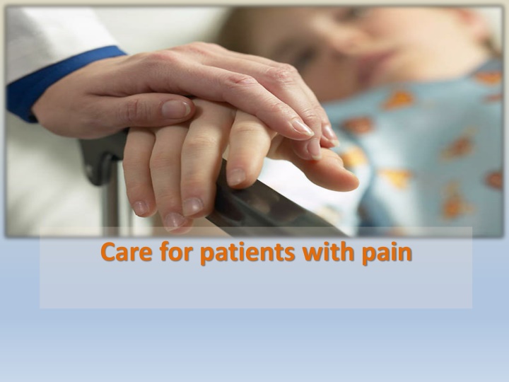 care for patients with pain n.w