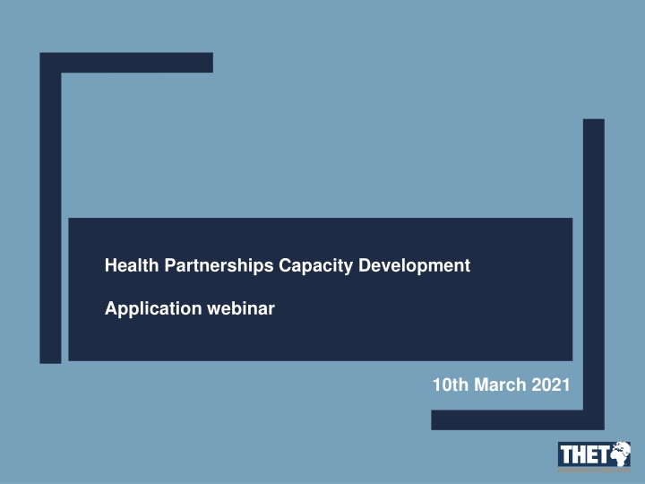 health partnerships capacity development n.w