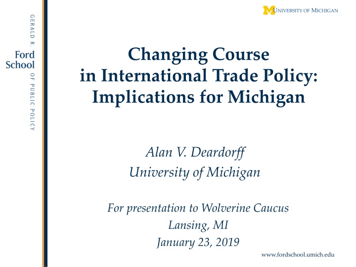 changing course in international trade policy n.w