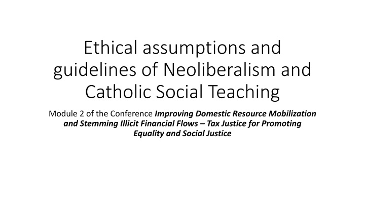 ethical assumptions and guidelines n.w